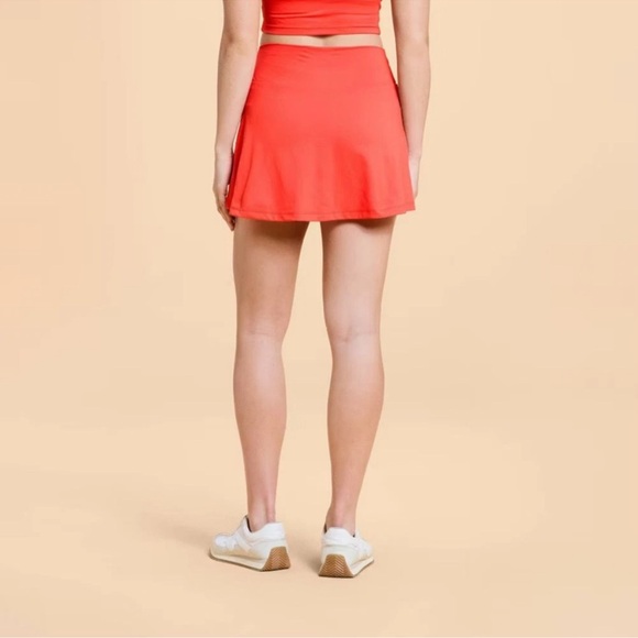 🩰 Blogilates Crisscross Slit Skort (Coral Orange) - Picture 3 of 6